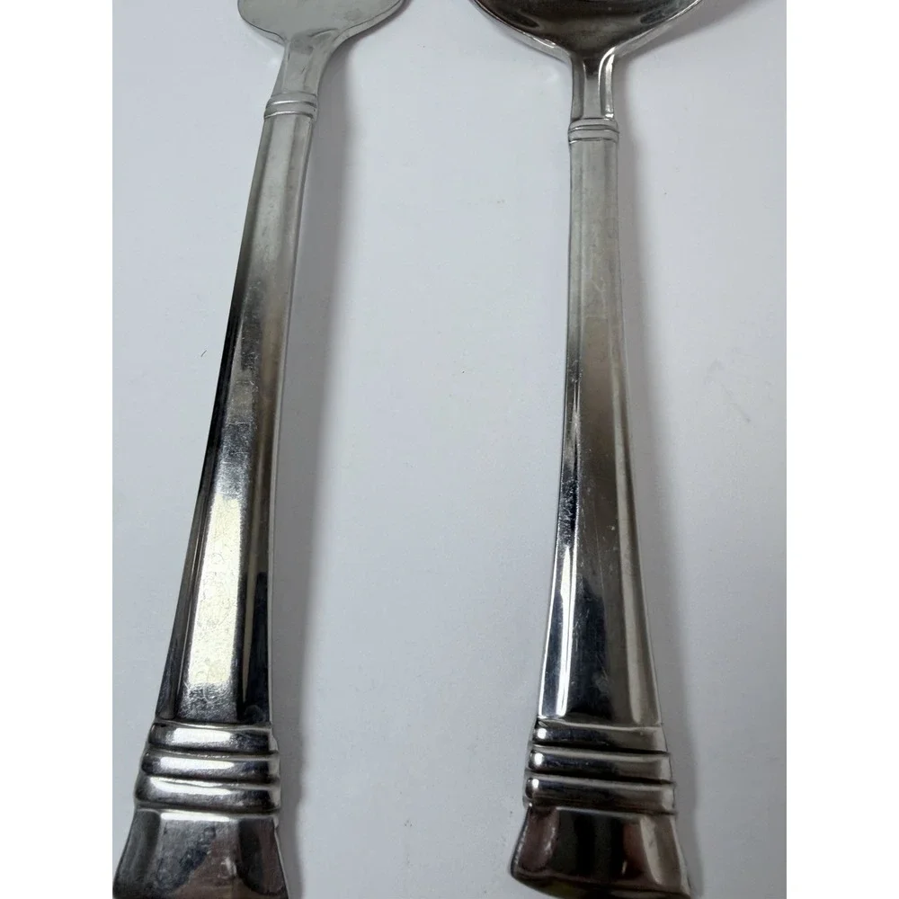 Wallace 18/10 Zenith 4 Serving Set spoons Meat Forks Stainless 18/10 Glossy‎